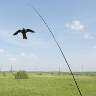 Динамический отпугиватель птиц SITITEK ХИЩНИК с телескопическим флагштоком