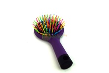 Расческа для запутанных волос с зеркалом Радуга Rainbow Volume Brush