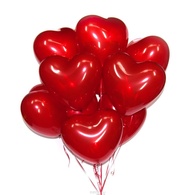 Шар воздушный красное сердце Gemar ballons CR-42, набор 50 шт.