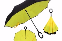 Зонт двухсторонний с обратным открыванием