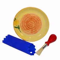 Тарелка-терка LEOMAX Great Plate Грэйт Плэйт + перчатки для чистки овощей