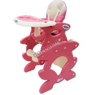Cтул-трансформер для кормления Amalfy Фрош (стульчик детский) голубой, розовый, бежевый "TEX" (код.9-4151)