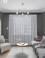 Тюль штора Жаккард роза